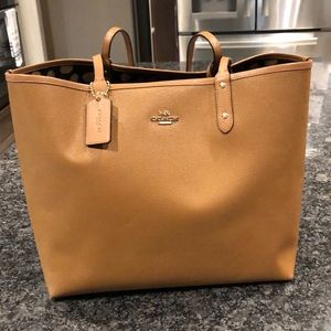 Coach reversible tote